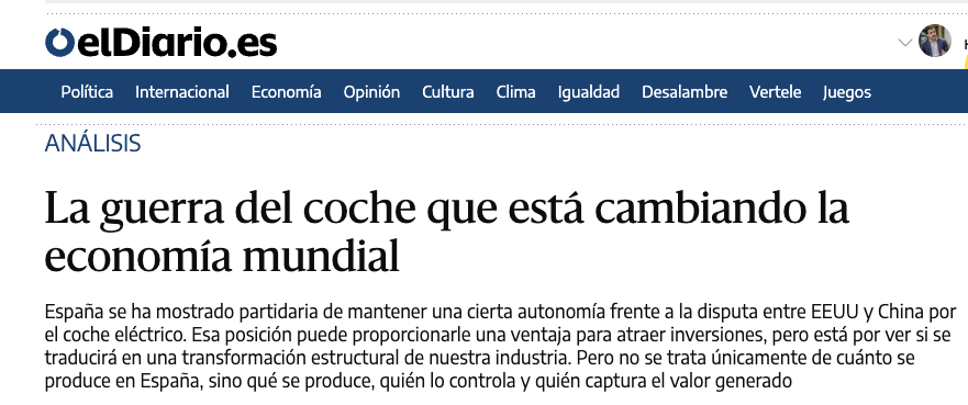agarzon's tweet photo. 🇨🇳🇪🇸¿Espionaje o política industrial? ¿Sustitución de una dependencia por otra o reindustrialización? 

¿Qué está ocurriendo con la inversión extranjera directa de China en el sector del automóvil? Hilo y análisis completo 👇 https://t.co/oBPCVmMz2A