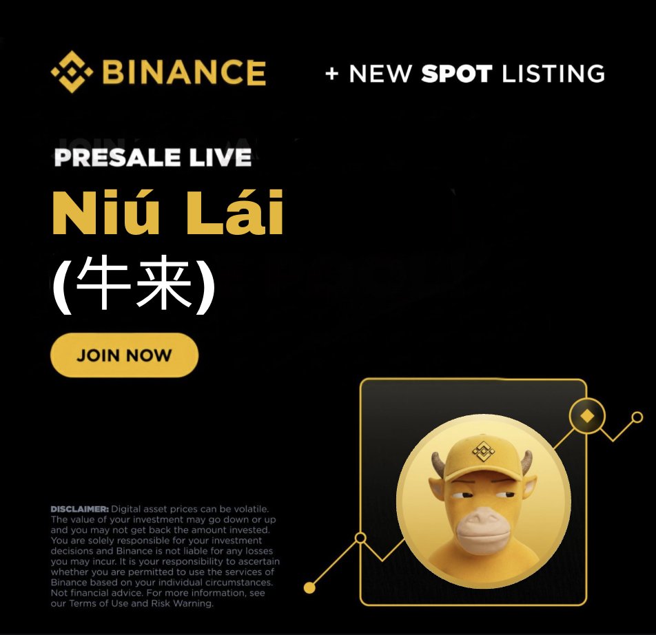BNBNiuLai's tweet photo. 🐂 $NiuLai (牛来) 预售现已开启 🐂

立即购买预售，发送 +0.05 #BNB 至 
0x6adC279c79e3980e5D331C8E21F00567dcCe1773 

🐂 最低 0.05 #BNB || 比例：1 $BNB = 30M $NiuLai
🐂 只需 5 分钟即可到账  牛来天降

留下你的 #BNB 地址并转发 ♻️ = 150,000 $NiuLai 🪂 https://t.co/sWJqyTvNBf