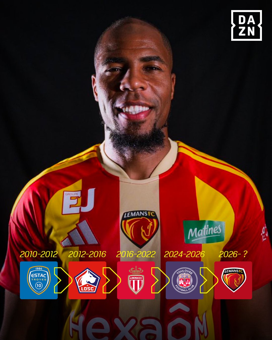 ✍️ | Djibril Sidibé s’est engagé librement avec Le Mans ! 🔴🟡 (📸 : @LEM...