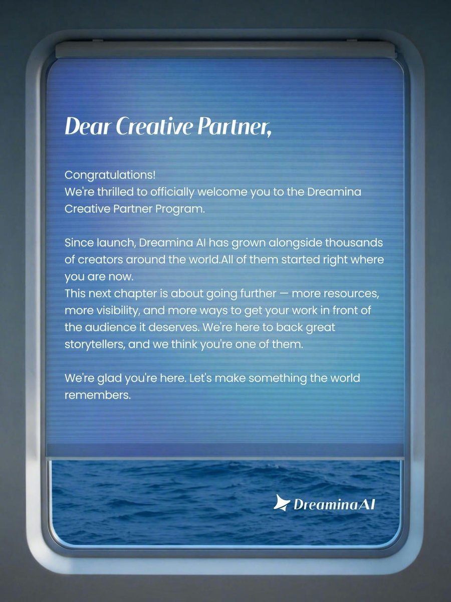 maxdennisonvfx's tweet photo. Delighted to become a Signature Partner in Dreamina AI's Creative Partnership Program. @dreamina_ai https://t.co/2SeGgoxito