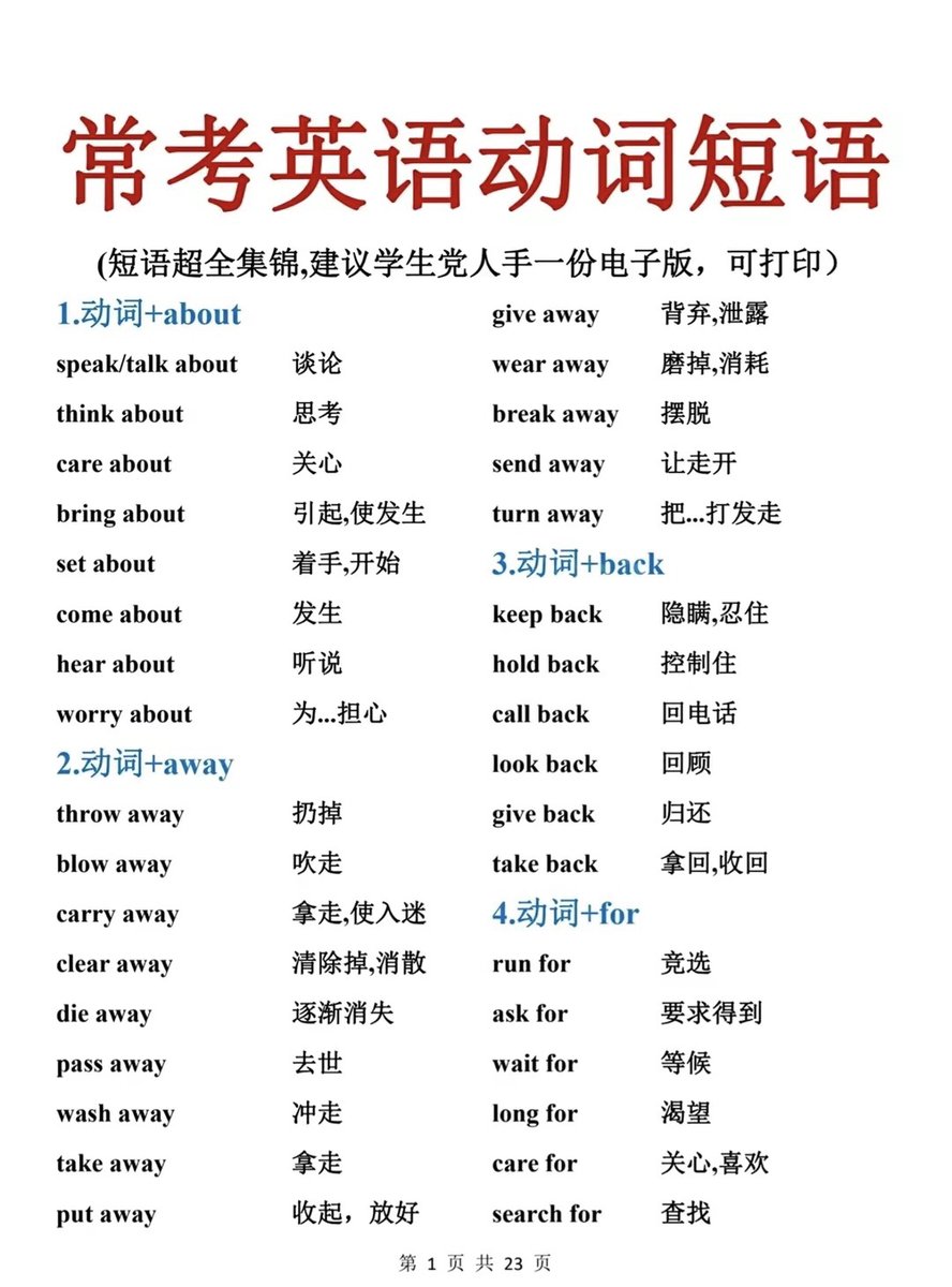 FowlerBett34768's tweet photo. Master 5 basic English phrasals this week—they’ll make daily convos so much smoother! Start with "take up", "look into", "give up", "pick out", "cut off" https://t.co/4wBLaMkVV2