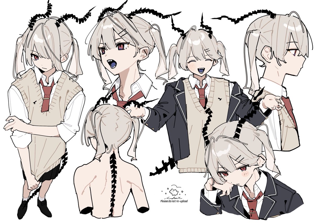 inukai_iti's tweet photo. 角っ子たちを描いています🦖😈
#一次創作祭り夏の陣2026 https://t.co/4SeJJ44SGO