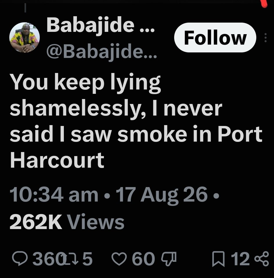 ogundamisi's tweet photo. Video evidence contradicts TVC senior journalist @BabajideOtitoju’s claim that he never said Nigeria’s refineries were working.
A vocal defender of the Tinubu administration, Otitoju often faces backlash over his views, with some even suggesting he’d make a better presidential spokesperson. The video speaks for itself.