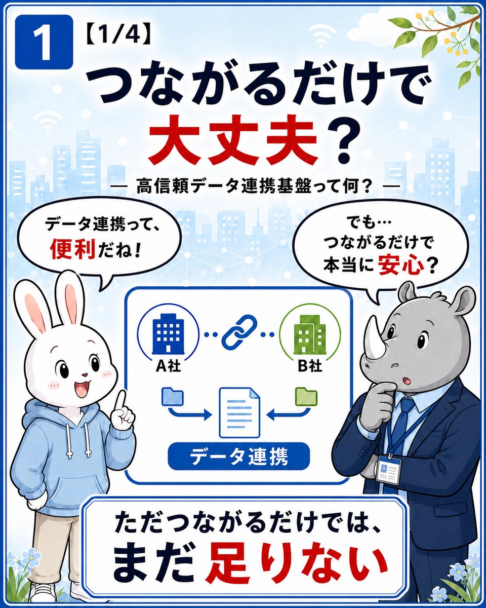 cycaltrust's tweet photo. 📢【特許権利化】

サイカルトラストは、「AIオーケストレーション×ブロックチェーン」により、CoP（来歴連鎖）とCoC（管理連鎖）を照合し、判定結果を記録する「高信頼データ連携基盤」の特許（特願2026-96321）の権利化が確定しました🎉🔐✨
https://t.co/LfueTIJ4uz

本日から全5回に分けて、仕組みと社会的な意味を分かりやすく解説します。【1/5】📖

データがつながれば、その内容も信頼できるのでしょうか？🤔

実は、会社同士でデータを受け渡せても、

🔍どこから来たデータなのか
👥誰が管理してきたのか
⚠️途中で記録が抜けていないか
📝情報同士に矛盾がないか

まで確認できなければ、安心して使うことはできません⚠️

現在、クラウド上で手軽にブロックチェーン環境を構築・運用できる「BaaS（Blockchain as a Service）」の普及により、企業はインフラを自前で構築することなく、サービスとして利用しやすくなりました☁️🔗

しかし、「BaaS」でデータを記録できても、その内容自体を信頼できるかは別問題です⚠️

今回の特許は、

🔗CoP：データやモノがどこから来たか
🔗CoC：誰がどの順番で管理したか
🤖AIオーケストレーション：2つの連鎖を照合・評価
🛡️ブロックチェーン：判定結果を改ざんしにくい形で記録

という仕組みです🛡️✨

「BaaS」が「ブロックチェーンのインフラ構築」を担い記録基盤の導入を支えるなら、サイカルトラストの特許技術は「そこに記録すべきデータの正当性（情報の真正性）」を支える仕組みです⚖️

データ連携で大切なのは、ただ「つながる」ことではなく、「信じて使える」ことです🌐✨

AIを強くするだけでなく、信頼できるAIへ🤝

次回は、CoPとCoCの違いを解説します🛡️

#サイカルトラスト #特許 #AI #生成AI #AIエージェント #AIオーケストレーション #ブロックチェーン #AIセキュリティ #Web3 #BaaS