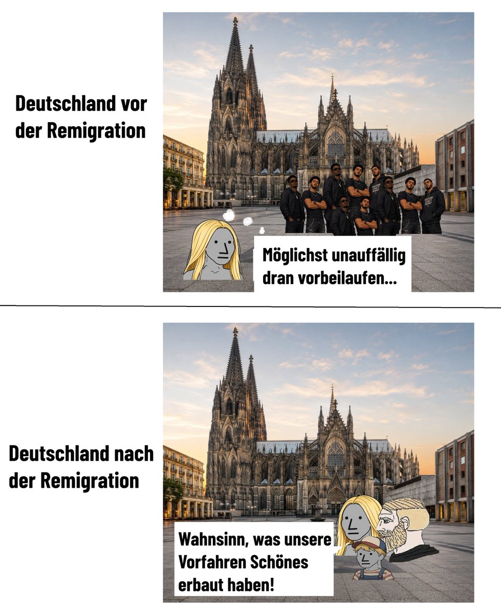friedenstaube25's tweet photo. Immer daran denken, dass wir so nicht leben müssten.
Wir könnten sie auch einfach nach Hause schicken und hätten unsere Ruhe.

#Remigration 
#AfD #nurnochAfD https://t.co/PZpct8TQsH