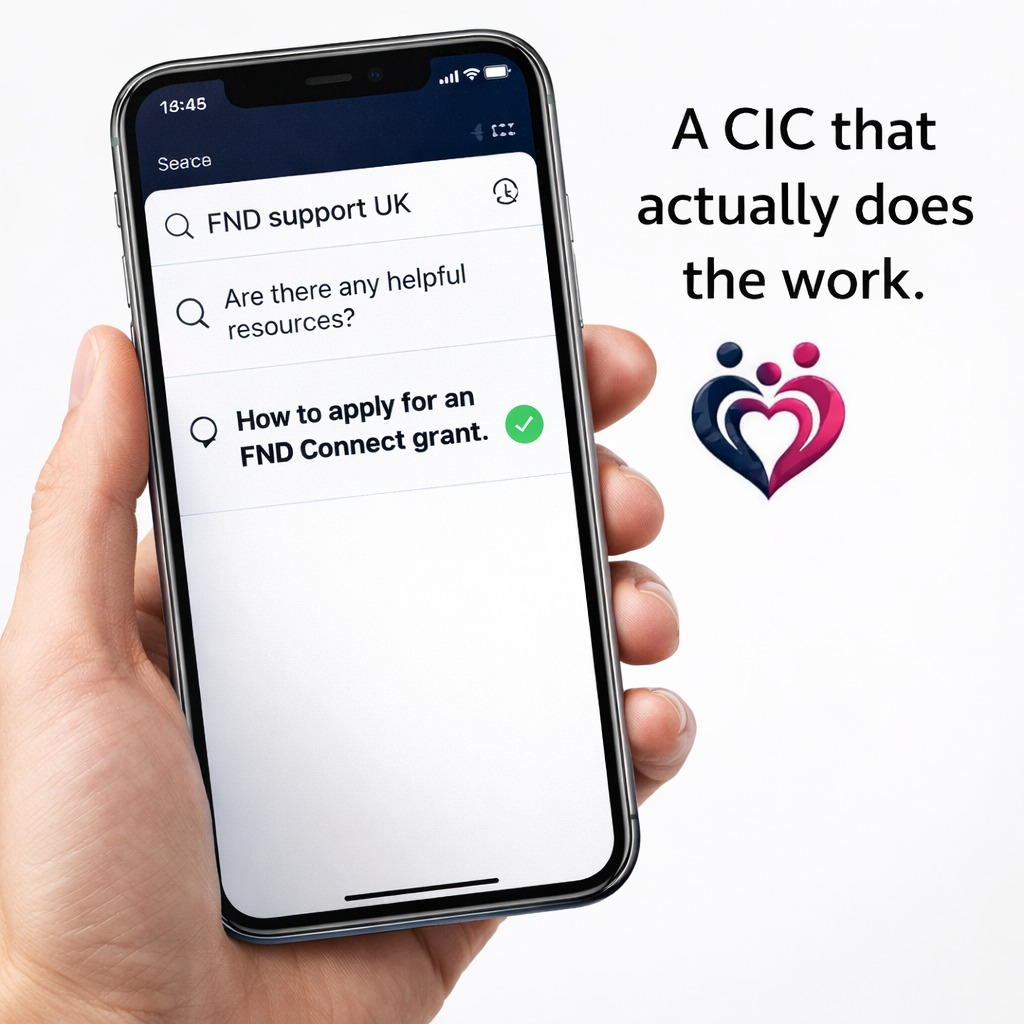 fndconnect_uk's tweet photo. Googling for FND support shouldn't lead to dead ends. We got tired of seeing empty resource pages, so we built a CIC that actually does the work. If you need tangible help in the UK, the FND Connect grant is here. Stop searching, start applying.

#FND https://t.co/XedzdW2SK1