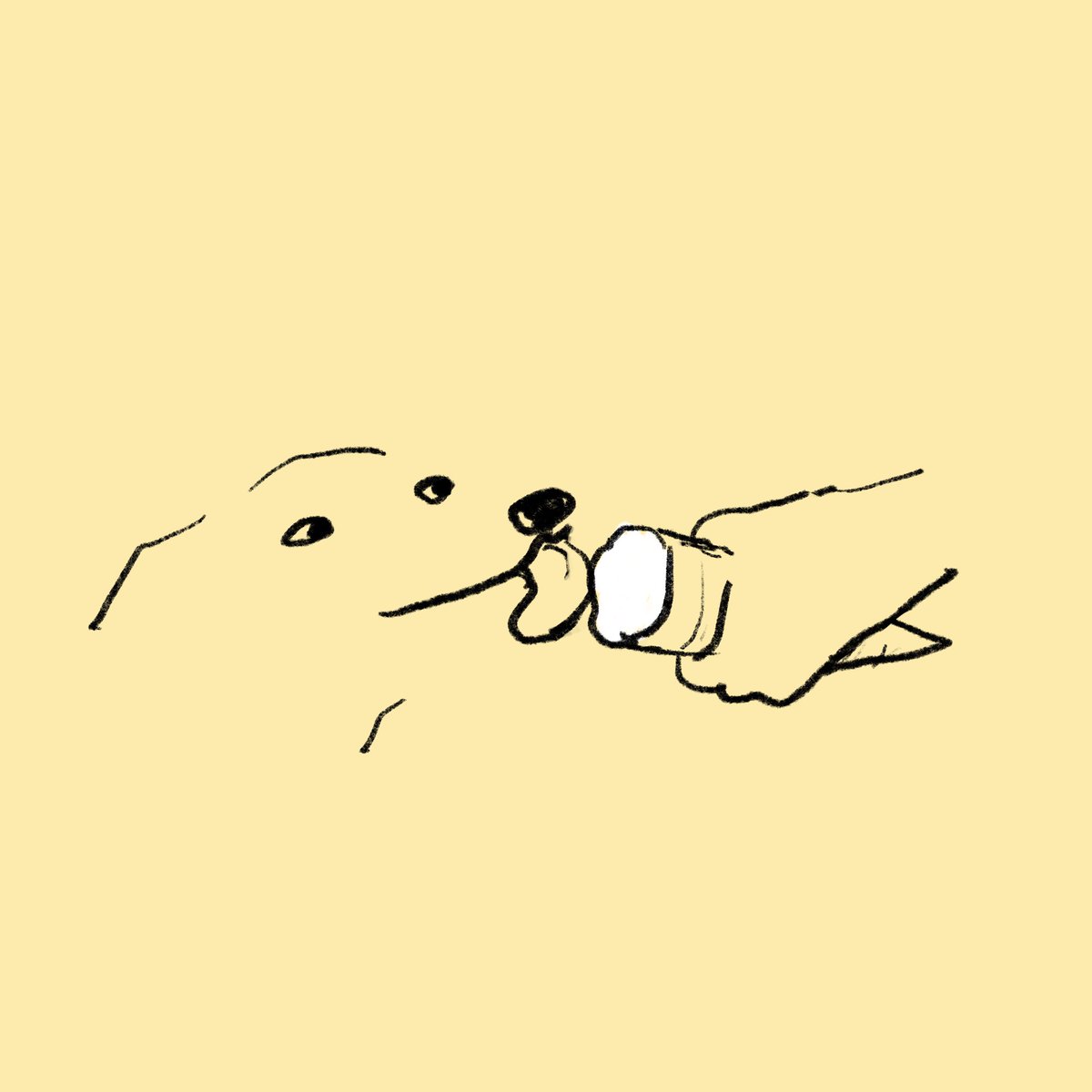 riposhima's tweet photo. スケッチ 時々ちょっとアイスクリームを舐めさせてもらえる犬 https://t.co/BvLS94kAHv