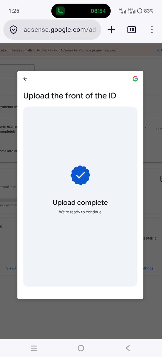 pradeepc10x's tweet photo. @AdSense @GoogleAds Hi, I’m having trouble completing my identity verification. I’ve tried several times with a valid ID, but the process keeps getting stuck and doesn’t complete. Could you please help me fix this? 🙏
@GoogleAds https://t.co/5OKPDnMd7N