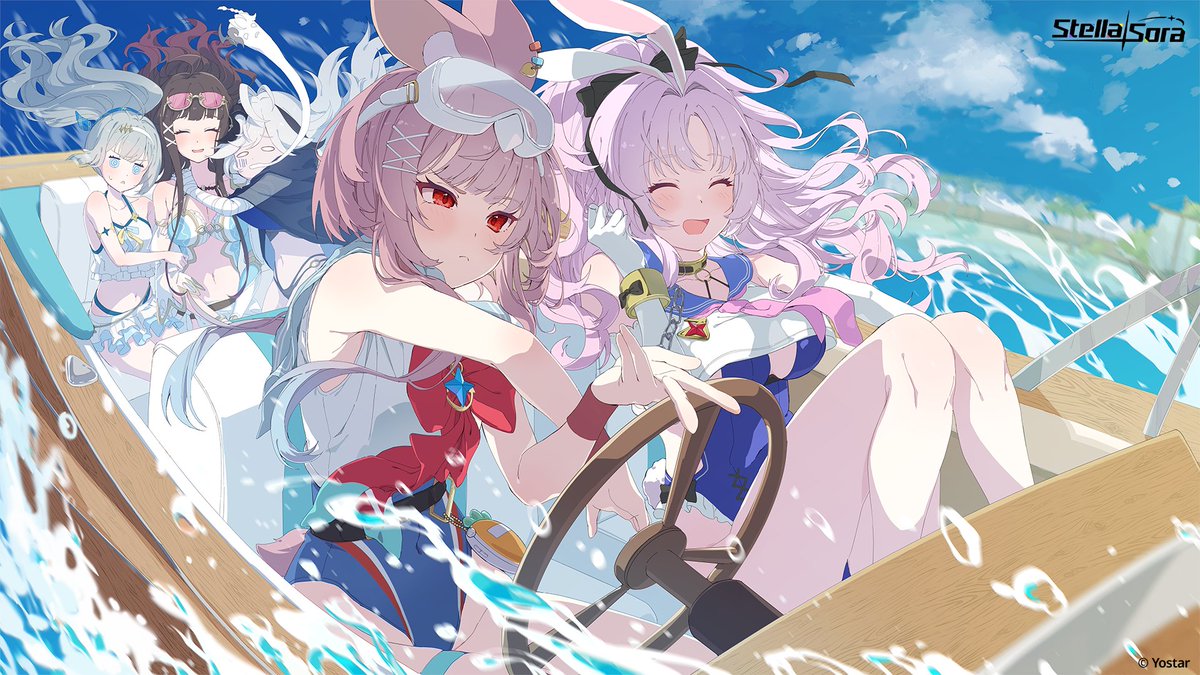 StellaSoraEN's tweet photo. ✧Event Celebration: Surfing Splash: A Sparkling Holiday Adventure!

Riding the waves, we're moving at full speed!  Our shining holiday is about to begin~

Redemption Code for Version 1.14: KARIN

#StellaSora #Yostar https://t.co/DM3yPPEOJA