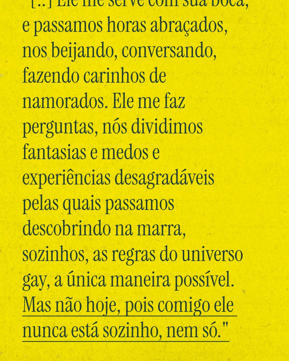 berbraber's tweet photo. https://t.co/6BBcfhcr4t
Se não eu, quem vai dar pros meus clientes?
"É quase inevitável viver pagando por tudo aquilo que nos faz humanos. É portanto assim tão impensável, imoral, se pagar para amar, para gozar?"
#gay #queer #literaturagay #blog #literatura #berlin #cliente https://t.co/3LuulEOCcx