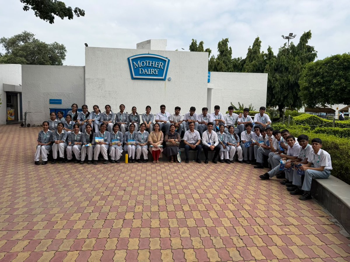ncuicoop's tweet photo. As part of its continuous efforts to introduce young minds to the cooperative movement, the Coop Connect Division of NCUI organized an enriching study visit to the Mother Dairy Plant, Patparganj, New Delhi on 17th August 2026, for 37 students and 2 faculty members — Ms. Shikha Rattan and Ms. Taruna Bahl — from Bal Bharati Public School, Pitampura, accompanied by Shri Anant Dubey, Deputy Director, and Shri Naveen Singh from NCUI.

Through this initiative, NCUI aims to help students understand how cooperatives work at the grassroots level and inspire them to explore the values of cooperation, self-reliance, and collective growth from an early age.

The students attended an insightful session by Shri. Renu Kumar Ravindran Pillai, Sr. Superintendent, Mother Dairy, who explained the process of milk processing, packaging, and production of milk & milk products. This was followed by a plant tour where students witnessed live milk processing, packaging, and ice-cream production operations — gaining first-hand exposure to how a successful cooperative enterprise operates.
#NCUI #CoopConnect #CooperativeMovement #Cooperatives #MotherDairy
@MinOfCooperatn