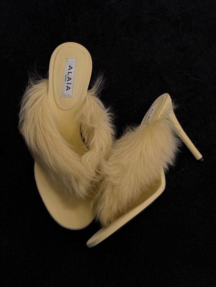butteryvignette's tweet photo. totally obsessed with this fur slippers https://t.co/wYIR1PRtOy