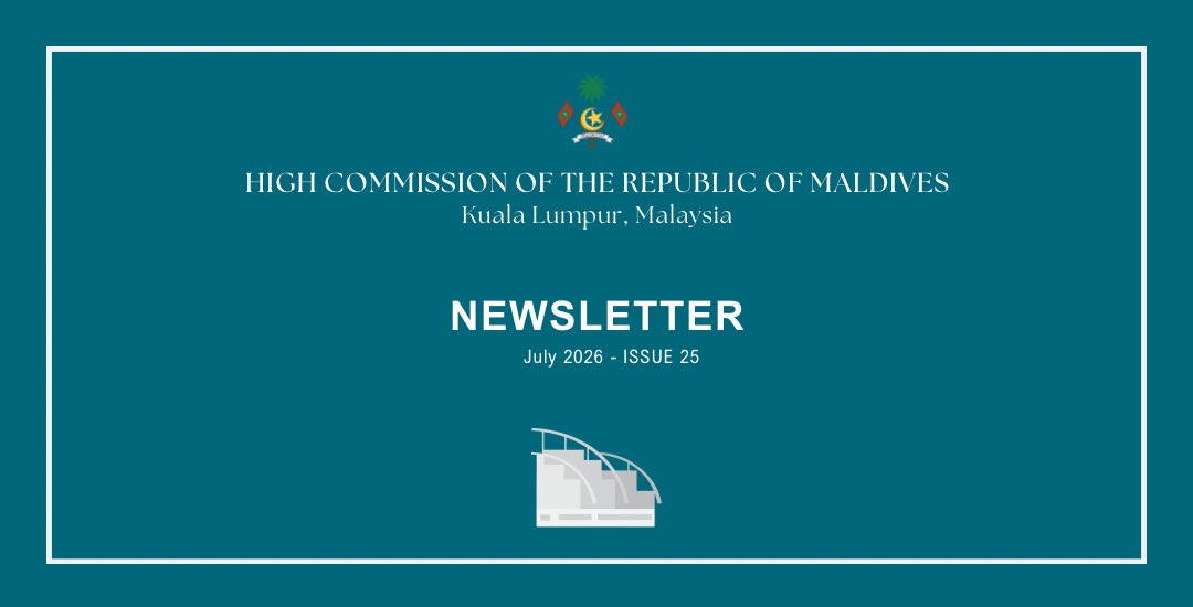 MDVinMalaysia's tweet photo. Newsletter - Issue 25 - High Commission of The Republic of Maldives, Kuala Lumpur, Malaysia

Link: https://t.co/mbY3Gi1CvU https://t.co/wPlabRLZzd