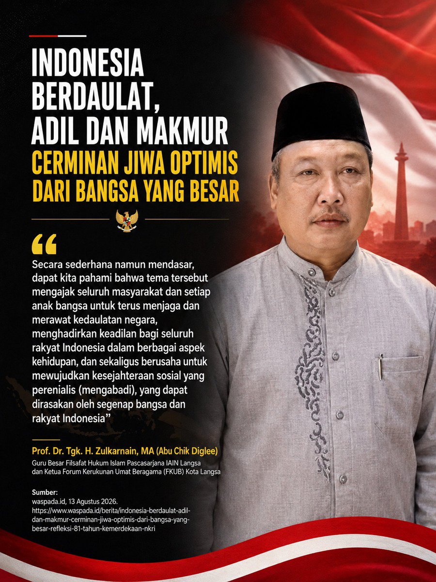 CaRasepo's tweet photo. Indonesia itu rumah kita bersama dari Sabang sampai Merauke. Kalau bukan kita yang jaga dan rawat kerukunannya, mau siapa lagi? Dirgahayu terus negeriku! #MerawatKemerdekaanRI https://t.co/wpaHYqYprw