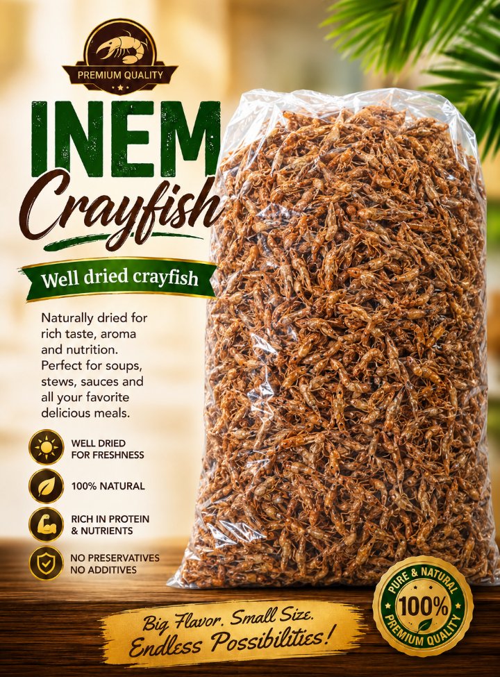 INEMAniefiok01's tweet photo. NEW PRODUCT ALERT!🎉

Sent in your order for Oron crayfish.
Add it to your food and you will love the aroma 😋
So delicious 😋 
Thank you!🎉 https://t.co/Q7ikjXVJxL