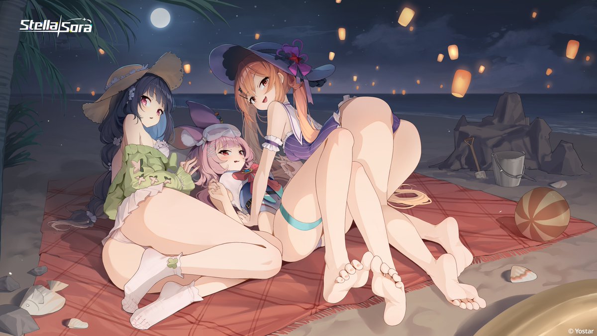 StellaSoraEN's tweet photo. ✧ Happy Festival, Dear Tyrant!

When starlight and the continent's glow meet at the horizon, the sea breeze carries a refreshing chill. Come join us at this summer party, Tyrant~

*Thanks to douya (@yaomiaomiao1031) for this amazing artwork!

#StellaSora #Yostar https://t.co/ixFVutDFzI