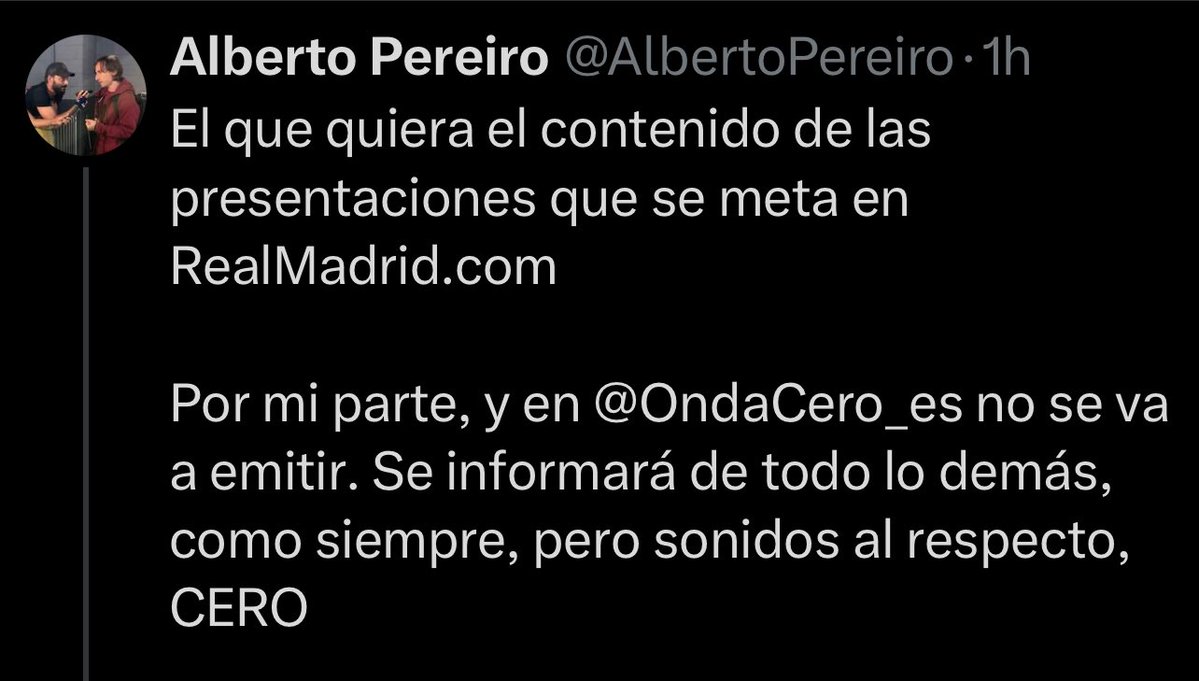 EgoIrreverens's tweet photo. @AlbertoPereiro @OndaCero_es Pero si no os escucha ningún madridista , lleváis años espantándolos.
Os escuchan cuatro cenutrios con síndrome de Estocolmo que dicen ser del Madrid pero no deben llegar ni al 1%.
Vosotros seguid con la línea anti y que os abra la puerta de su casa vuestra puta madre. https://t.co/nLoFfMoyiM