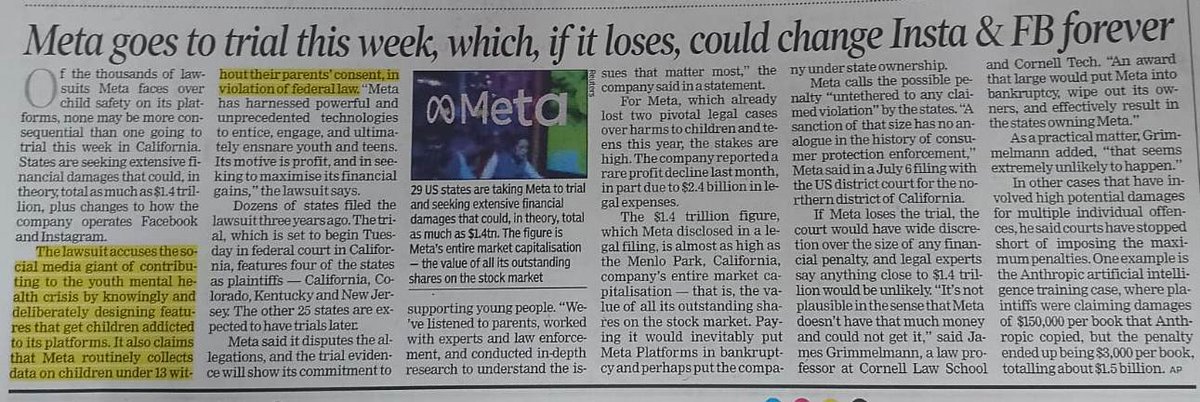 GrowthGuardians's tweet photo. Major legal scrutiny over Meta highlights the critical need for youth safety online! Write Code Society &amp; @BBV_Movement (led by @GauravTokyo) are driving digital safety &amp; AI literacy across India.

🔗 Learn more: https://t.co/wSnLS0dR5h
#bbv
#writecodesociety https://t.co/PwKIFgQh9z