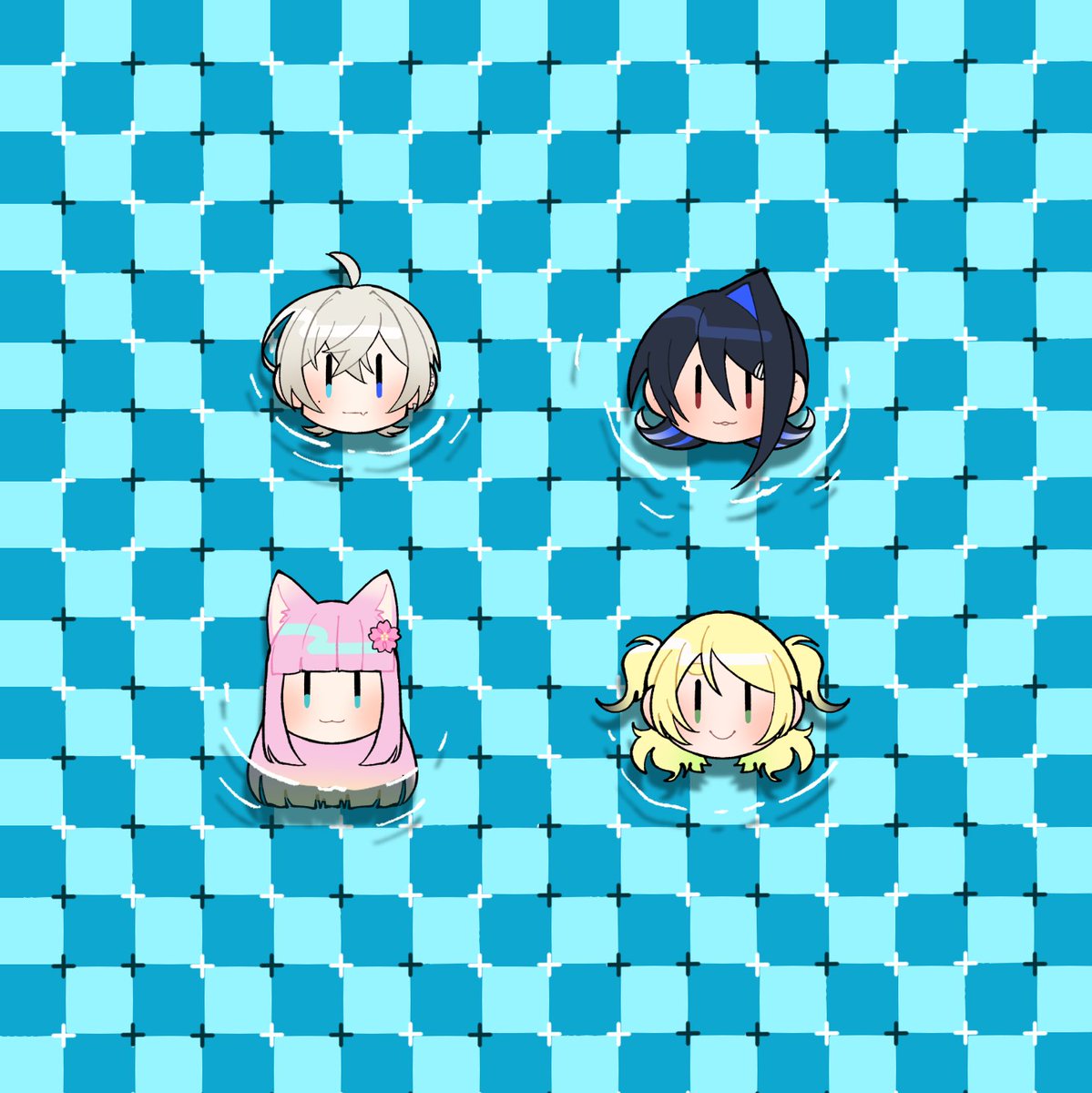 yuru4_official's tweet photo. 夏ですね～　#ゆるふぉ

画面をスワイプすると水面が動いて見えるあれです https://t.co/0AEHM7XSer