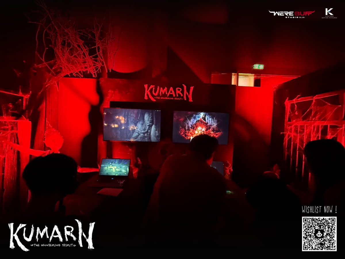 werebuffstudio's tweet photo. มาเล่น(Demo)กันเถอะ! 🎮
พบกับ #kumarnthewanderingspirit 🕹️
พร้อมลอง Demo ในบรรยากาศสุดหลอน👻
ที่งาน Thailand Ghost Game Festival
🗓️ 18-19 สิงหาคม 2569
📍 Nex Hall ชั้น 5, Siam Paragon
💥เข้าชมฟรี!
#ThailandGhostGameFestival #TGGF
#KumarnGame #เกมกุมาร
#WereBuffStudio https://t.co/UGvkaLQCkq