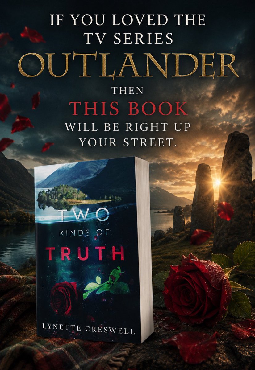creswelllyn's tweet photo. Two Kinds of Truth 

🌲 In the heart of the Scottish Highlands, love and lies collide…
She went searching for answers.
He wasn’t supposed to be one of them.
📖 Read now: https://t.co/tHyCfPPEWy

#bookpromo #womensfiction #outlander #outlanderfans https://t.co/t0MuNBH6Ye
