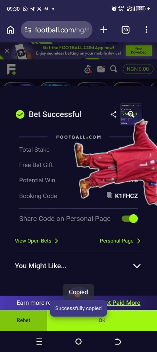 onyeagbapula's tweet photo. K1FHCZ
490 odds this week
Double chance⚽ https://t.co/UlinilP0W5