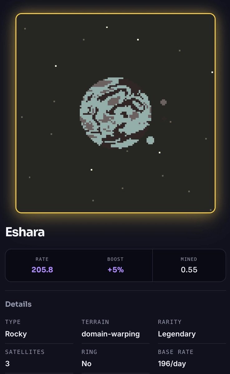 gurebyaka's tweet photo. @MegasteraGame Got a leg one. Just reinvesting my winnings from tickets back to new planets 🪐 https://t.co/PO20G20UzA