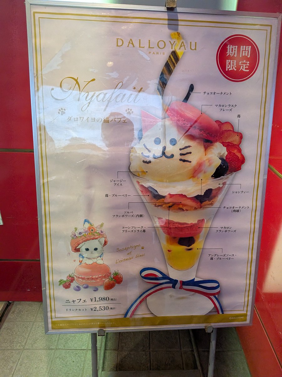 meirin317's tweet photo. お顔が😭
ホラーじゃん…ってドン引きしたんだけど
チョコペン滲むなら目だけでもチョコパフとかチョコチップにした方が良いのでは?
写真の可愛いジョセフィーニャが来ると思ってたのでショック。#ダロワイヨ　#DALLOYAU https://t.co/fdZTxuCIHU