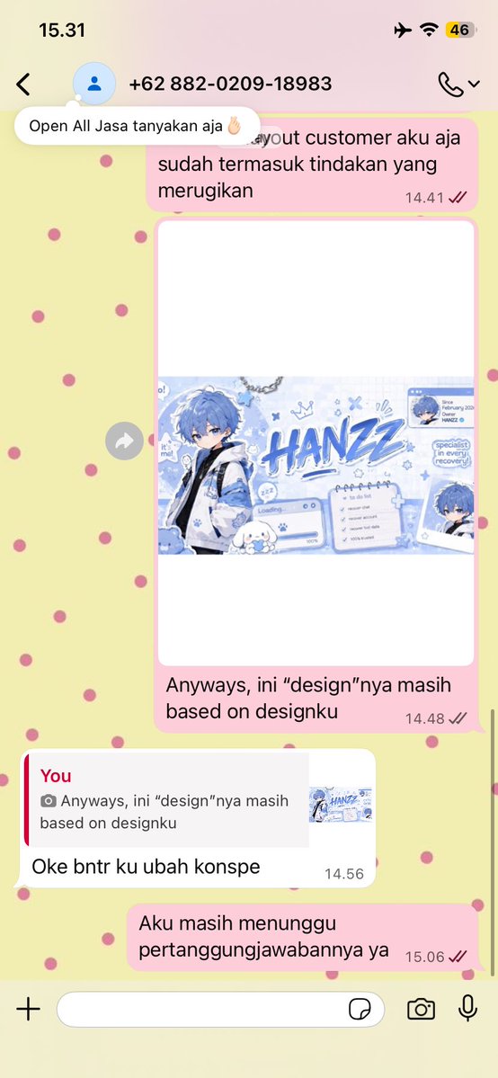 TidyByte's tweet photo. Setelah dikabarin, Rion langsung reachout dan TARA.. bahkan dia nggak ada meminta maaf or anything 😞 Mau marah juga ngga sanggup jadi yasudah aku izin bawa ini ke publik https://t.co/ft71JOGp9N