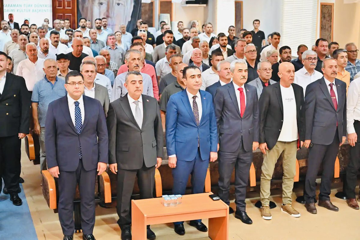 turansener70's tweet photo. 📍Karaman-Merkez | 15.08.2026

Kardeşlik Kalbimizde,
Gelecek Aklımızda…

Liderimiz Sayın Devlet BAHÇELİ Beyefendi’nin talimatlarıyla başlatılan “Kardeşlik Kalbimizde, Gelecek Aklımızda” temalı Karaman-Merkez İlçe Kongremizi Ülküdaşlarımızın yoğun katılımıyla gerçekleştirdik.

İlçe Başkanlığı görevine yeniden seçilen Sayın Kamil Kısacıkoğlu Başkanıma görevinde üstün başarılar diliyorum.

Kongremizin; Karamanımıza ve teşkilatımıza hayırlara vesile olmasını temenni ederim. Ayrıca bu kongre ile Karaman ilçe kongrelerimizi de tamamlamış olduk. Kongrelerimize katılan katılamayan bütün ülküdaşlarımıza, kongrelerimizin huzur sükun ve ve teşkilat disiplini içerisinde geçmesi için canla başla mücadele eden başta İl Başkanımız Sayın Muhammet Mustafa Gözel’e, İlçe Başkanlarımız ve İl ve İlçe Yöneticilerimize ve Ülkü Ocakları İl Başkanımız Sayın Yusuf İslam Coşkun’ a sonsuz teşekkürlerimi sunarım…