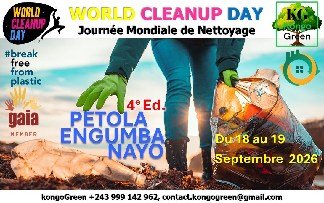 KongoGreenOrg's tweet photo. 🌍🇨🇩 PETOLA ENGUMBA NAYO 4 | KongoGreen

« Rends ta ville propre » — plus qu’une campagne de nettoyage, PETOLA ENGUMBA NAYO est un mouvement citoyen qui mobilise les communautés pour nettoyer, sensibiliser, documenter et agir durablement contre la pollution. https://t.co/bc3WIL6KBf