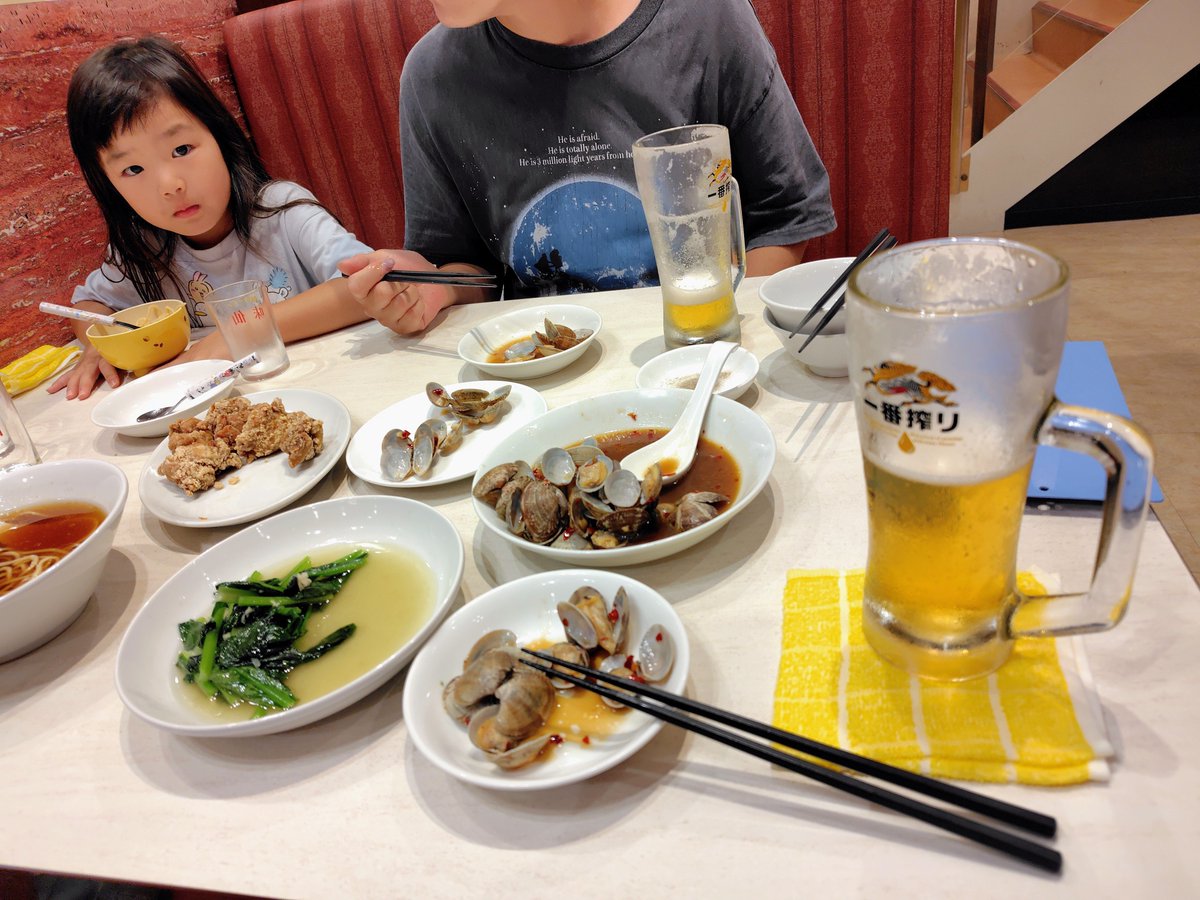 miya_shun's tweet photo. 青菜炒めとあさり炒めで生ビールが止まらない。 https://t.co/KJvhZinJl9