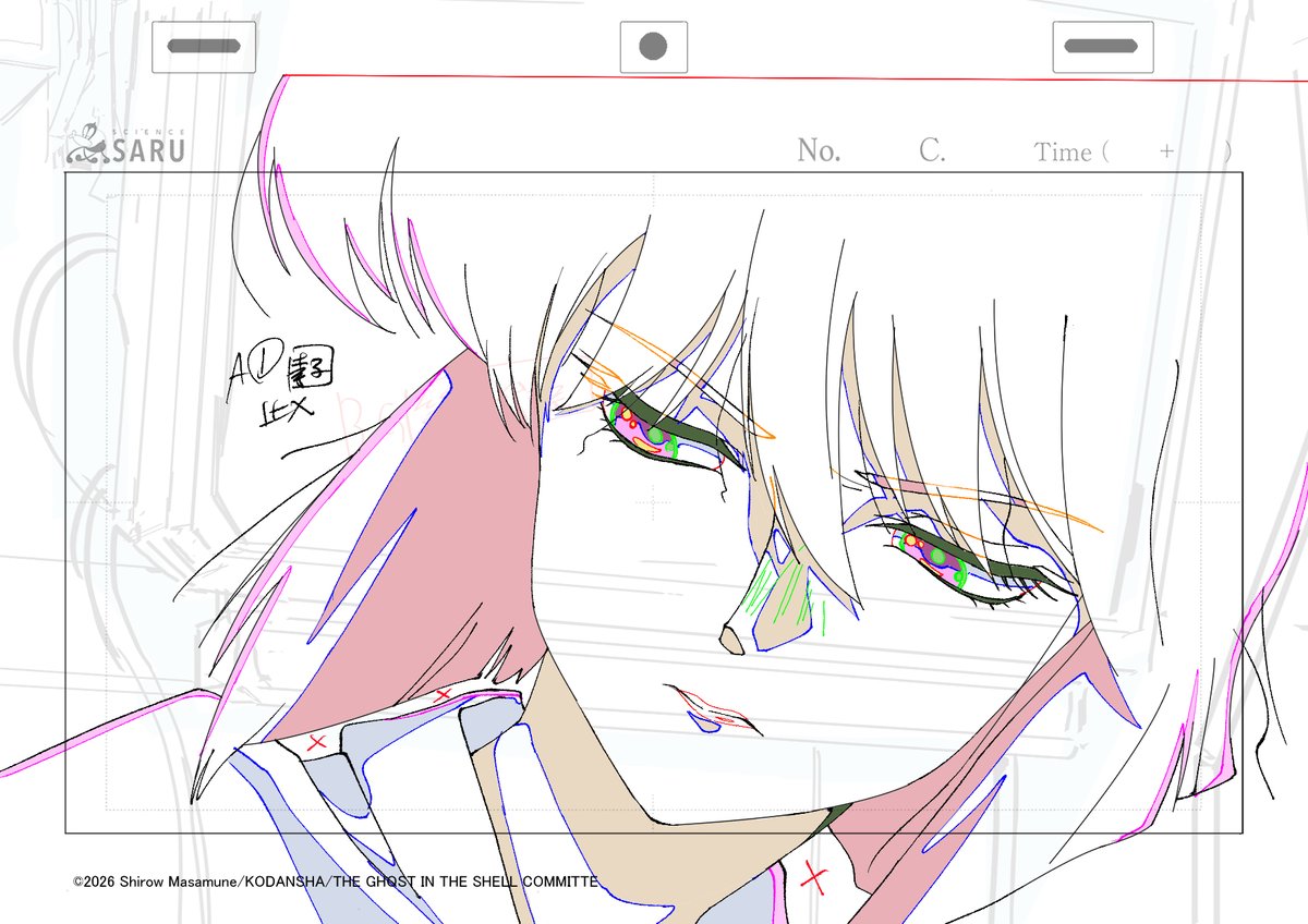 DLBL_'s tweet photo. 少し前ですが、
攻殻機動隊 THE GHOST IN THE SHELL
6話にてLO原画で参加してます！

#攻殻機動隊
#Andraft https://t.co/i0C9dXovDk