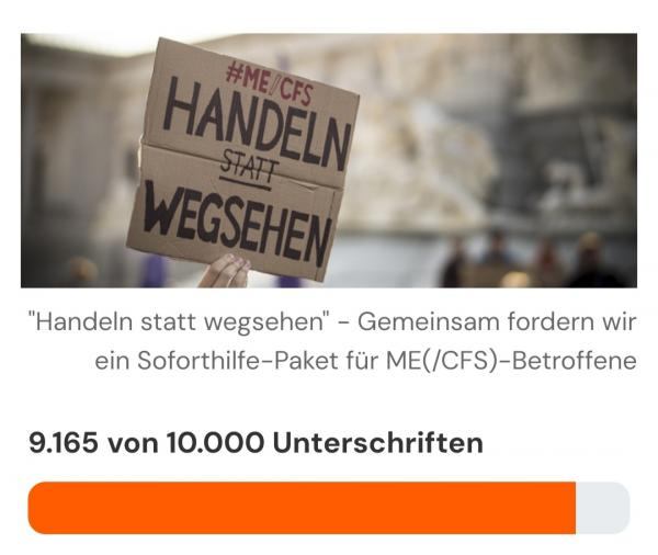 SandraUndAnselm's tweet photo. WOW, schon mehr als 9.000 Unterschriften🫂💙

Aber da geht noch mehr!

➡️ https://t.co/AtVMBCNI4o #mecfs #millionsmissing https://t.co/zamJ4fqGYw