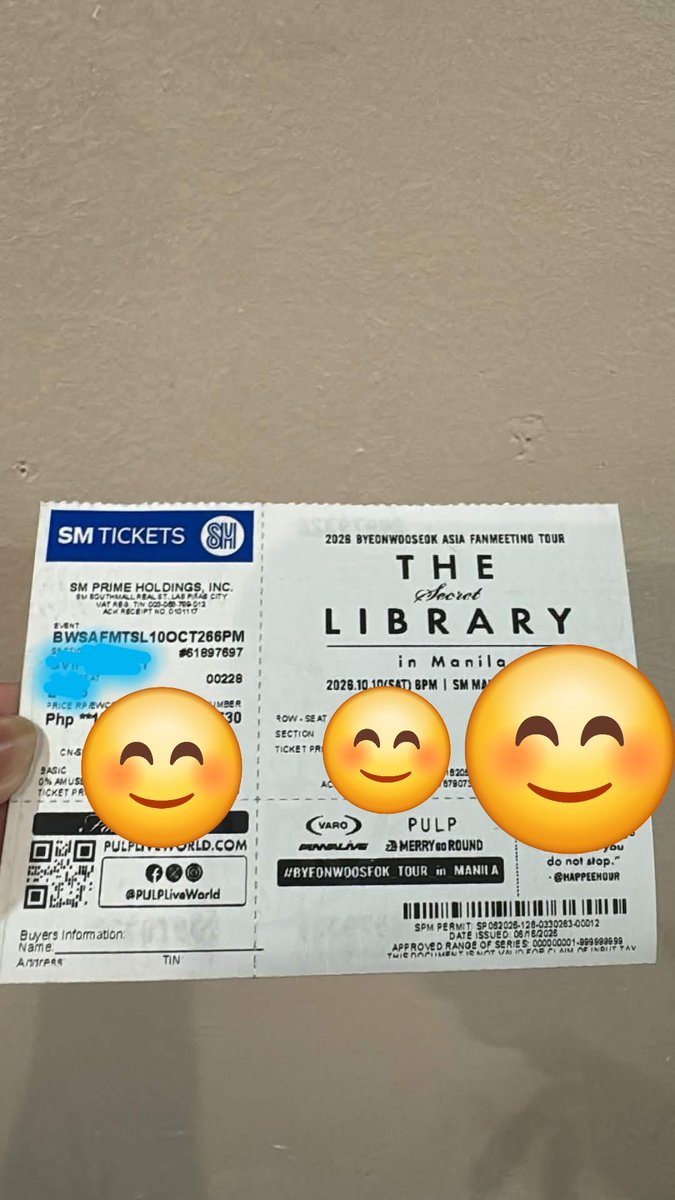 annamerencilla's tweet photo. Excited. π₯°
See you this October Wookie.π©΅
#ByeonWooSeok
#TheSecretLibraryinManila
@pulpliveworld https://t.co/fm2jXRsYmV