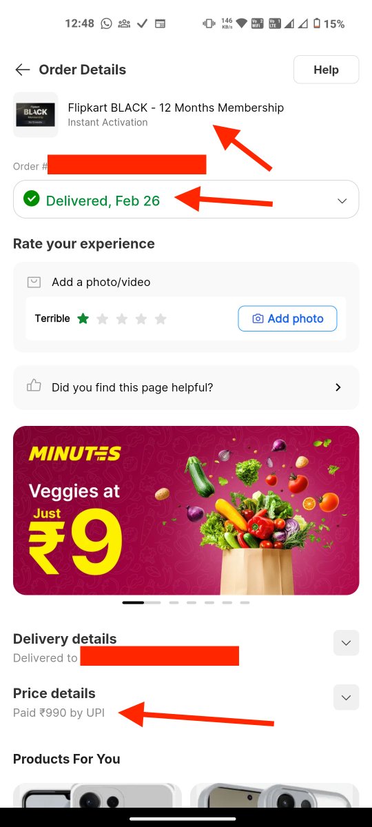 PrithviSunchu's tweet photo. @flipkartsupport
@Flipkart
@_Kalyan_K
My Flipkart Black subscription (12 months, purchased 26th Feb) now shows as "Explore Plus Silver," silently downgraded with zero notice. I have payment proof, order number, and delivery confirmation attached.
@jagograhakjago https://t.co/m9xCsx8S3T