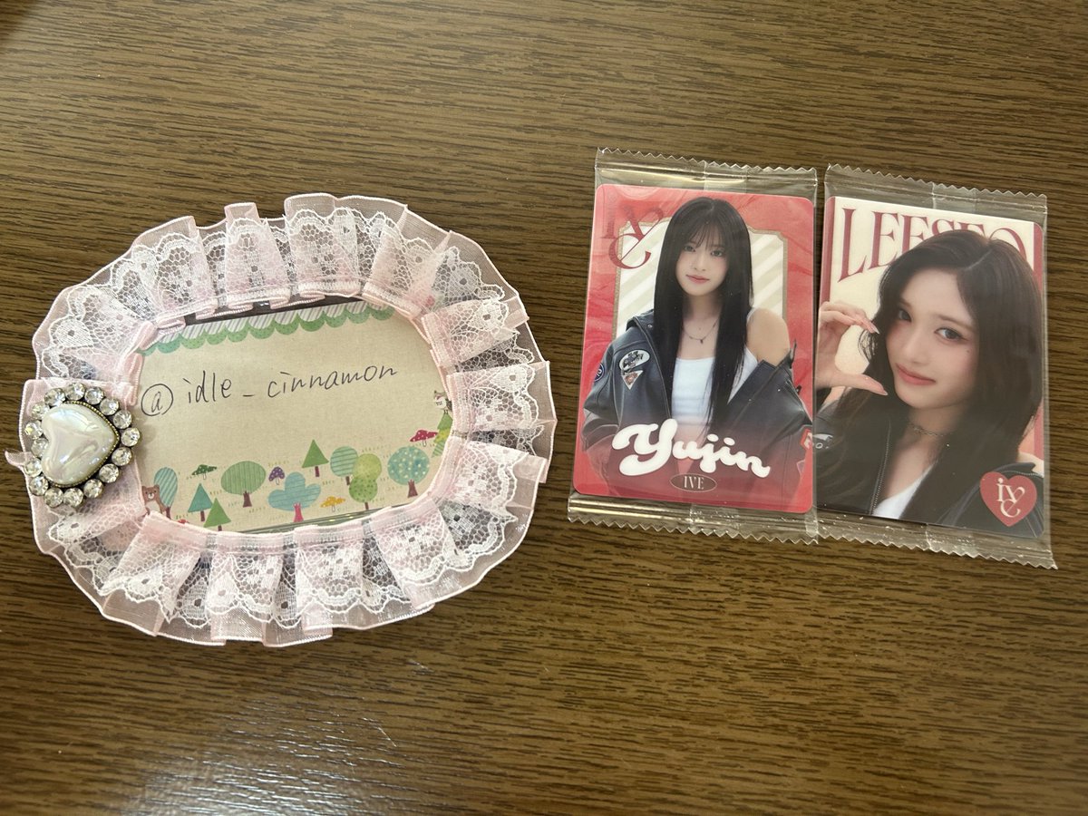 idle_cinnamon's tweet photo. IVE ウエハース 2026 交換  IVEウエハース

譲▶︎画像1枚目(ユジン、イソ)

求▶︎画像2~4枚目🩷

郵送でのお取引希望

お心あたりの方はお気軽にお声掛けください🙇‍♀️

 #IVE  #IVEウエハース https://t.co/hnqR2x2ffD