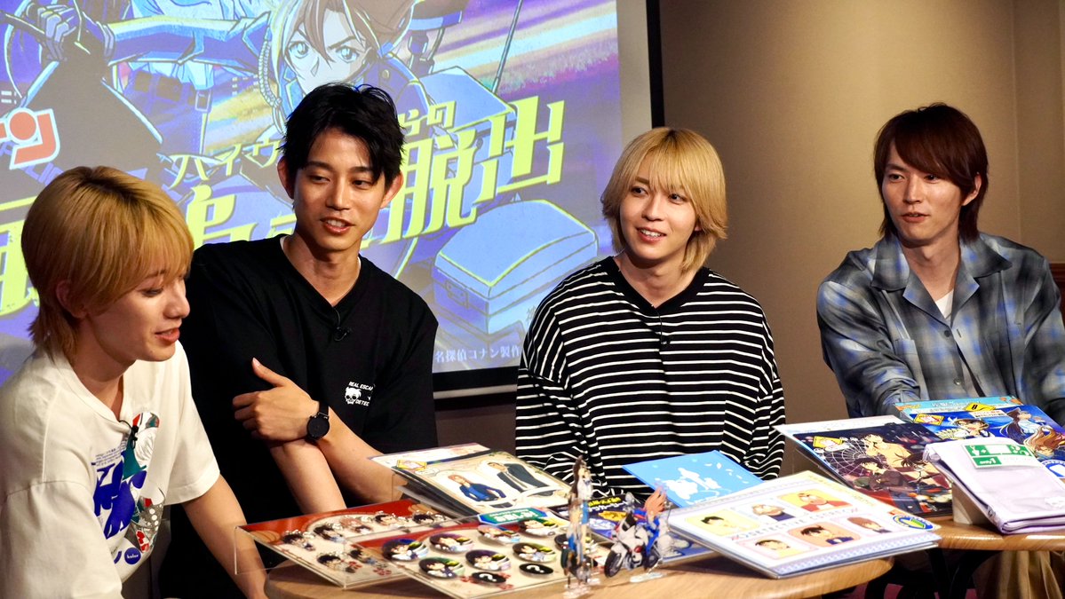 TVGweb's tweet photo. コナン好き高橋健介×笹森裕貴が
和田雅成＆初登場・小西詠斗と
4度目の“コナン脱出”に挑戦🕵🏻

「リアル脱出ゲーム×名探偵コナン
『疾風の追走からの脱出』大特集SP」
TOKYO MXで8/28放送⏰

映画で萩原千速に魅了された和田
謎解きの感想を聞かれ…
「とても刺激的でした」

https://t.co/5DdCESoX7b https://t.co/7KEVr0Jrtr