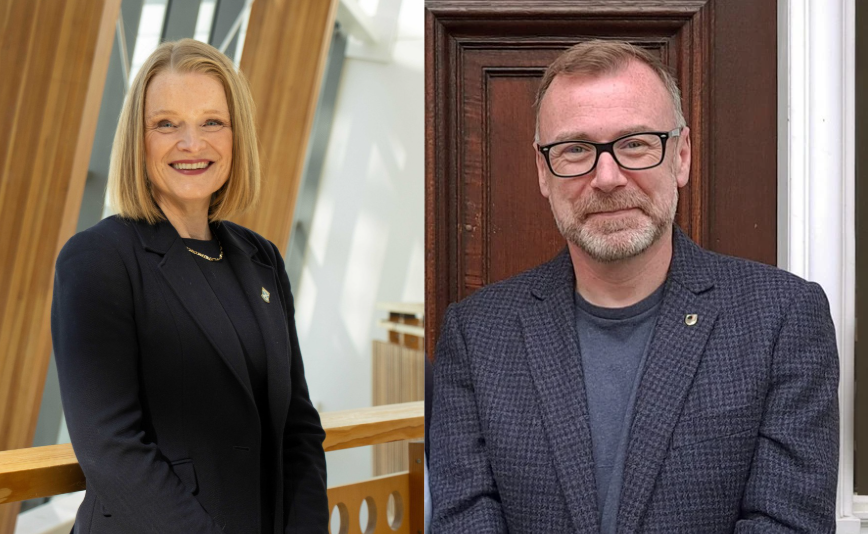 uni_scot's tweet photo. Martin Boyle, Principal of @OUScotland will take on the role of Vice Convener and Professor Mairi Watson, Principal of @CaledonianNews will take on the role of Convener of our Learning and Teaching Committee. https://t.co/kOJPhVqqpu