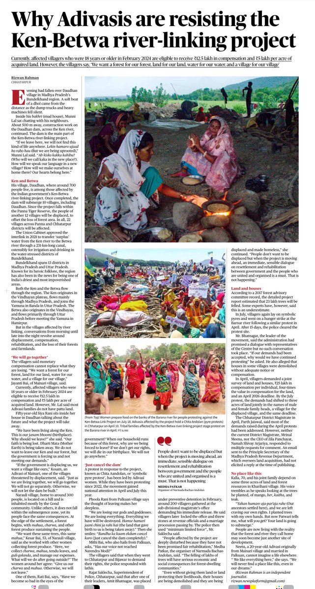 HeyShivYTXpert's tweet photo. Important explainer = Zero coverage for #KenBetwaProtest in any media.
#KenBetwa #KenBetwaRiverLinking #BetwaRiver #Betwa #Ken #KenRiver #Chhatarpur #MadhyaPradesh #Bhopal #Indore #RiverLinking #corruption #narendramodi #amitshah @moliticsindia @Saurabh_Unmute @ajitanjum https://t.co/NOzNxIIlTK