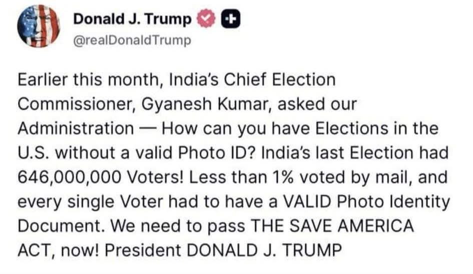 manishbpl1's tweet photo. All US citizens have #SSID that is a unique identifier. #GyaneshKumar  needs to update his gyan, together with mentor #Trump ... #ECI #ElectionCommission https://t.co/aPHGuddlp1
