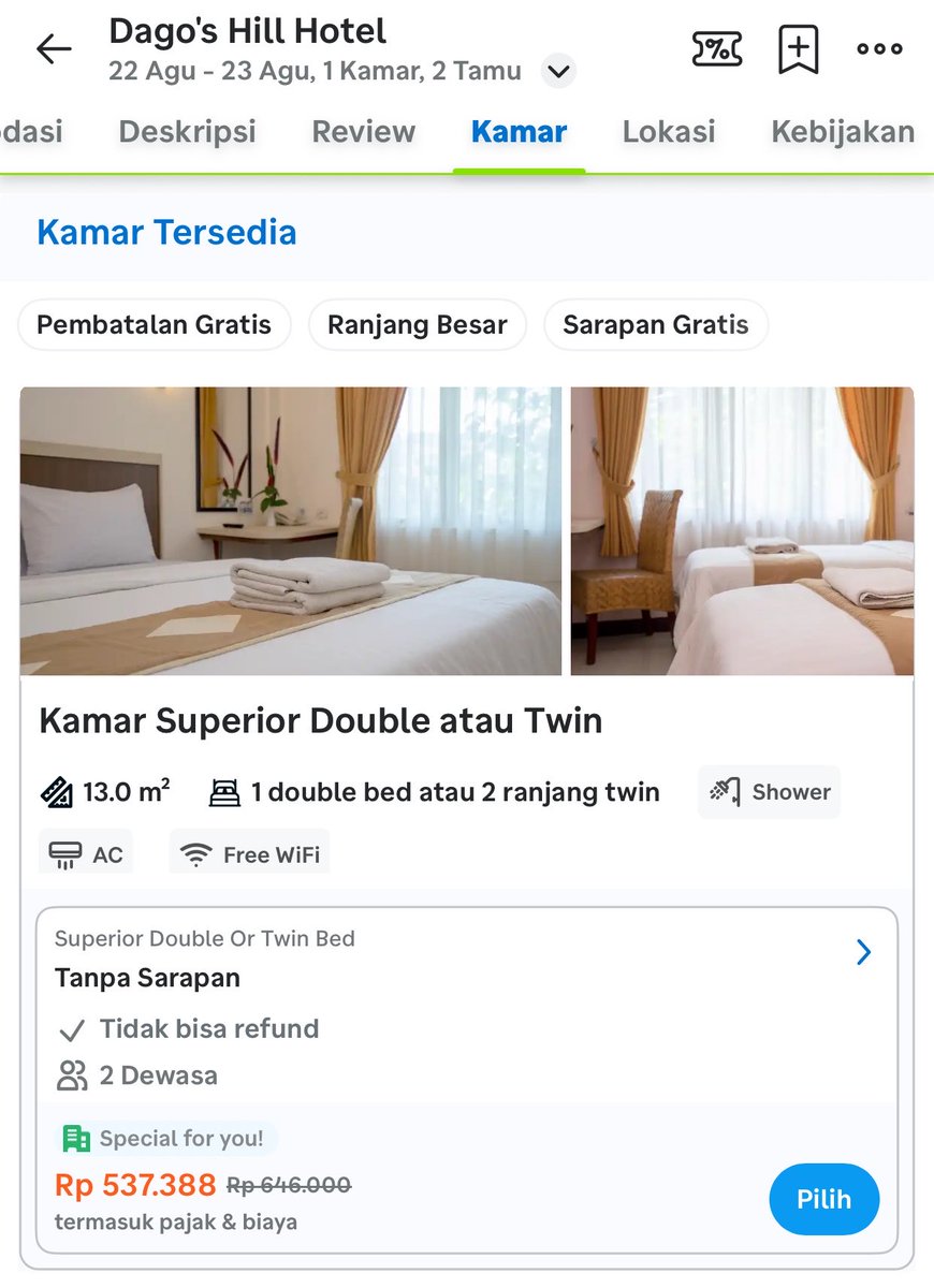 madebyaye's tweet photo. wts hotel tanggal 22 - 23 agustus, 
📍hotel dago hills

dijual karena gajadi pergi huhuhuhu, belinya di 500+, di jual 300 aja nego jg gapapa dr pada kebuang hotelnya😞😞

minat dm ya langsung
#wts #zonauangㅤ https://t.co/8Qpa5iyB5c
