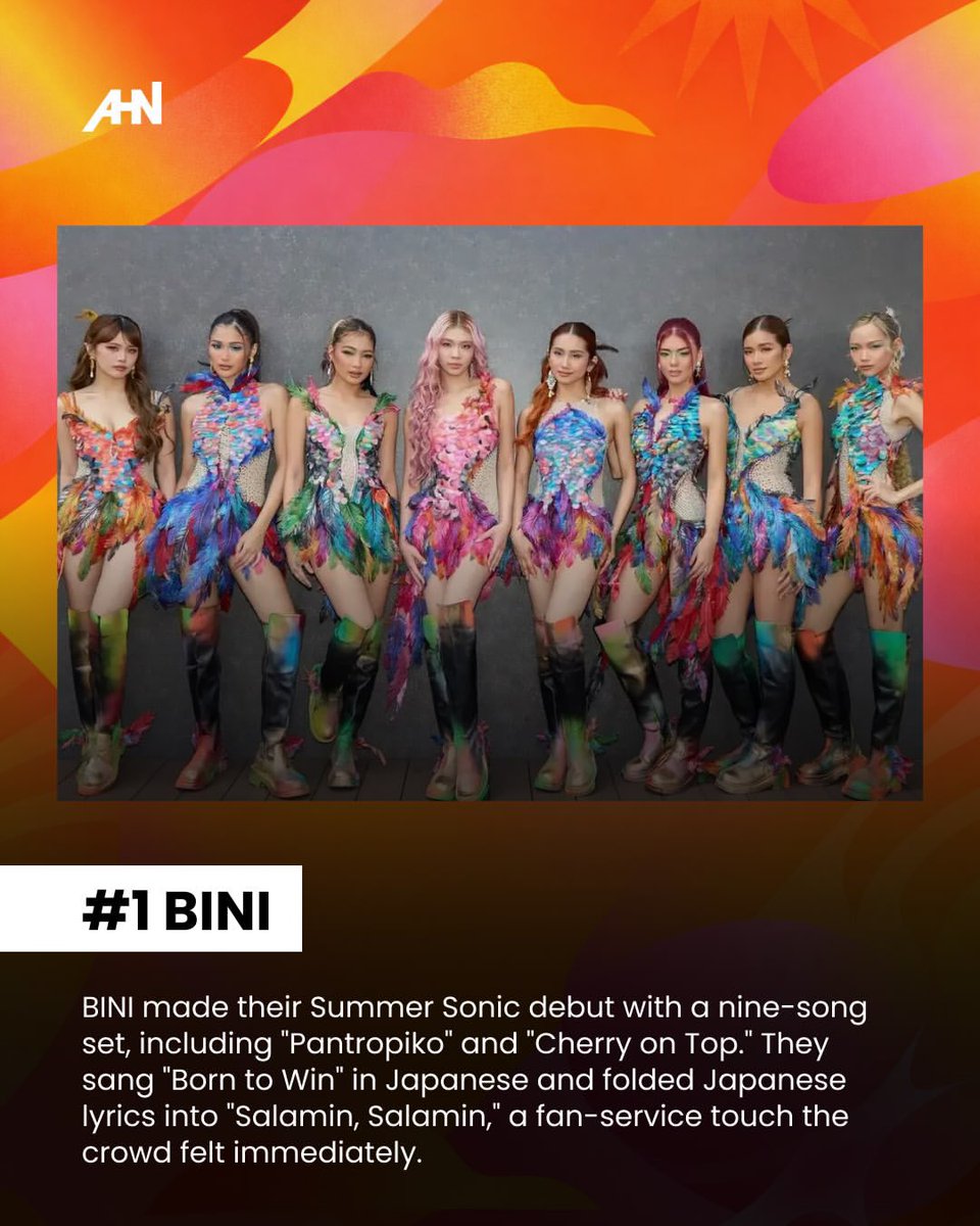 blinkeu_bloom's tweet photo. BINI is the No. 1 Biggest Scene Stealer for Summer Sonic 2026 according to Asian Hustle Network. JENNIE ranked No. 2! I’ll take these as my BLACKPINKxBINI crumbs. Hail to our QUEENS! 🙌👸💅

#BINI #BLACKPINK #JENNIE #SummerSonic2026 https://t.co/nyE8s9BRu7