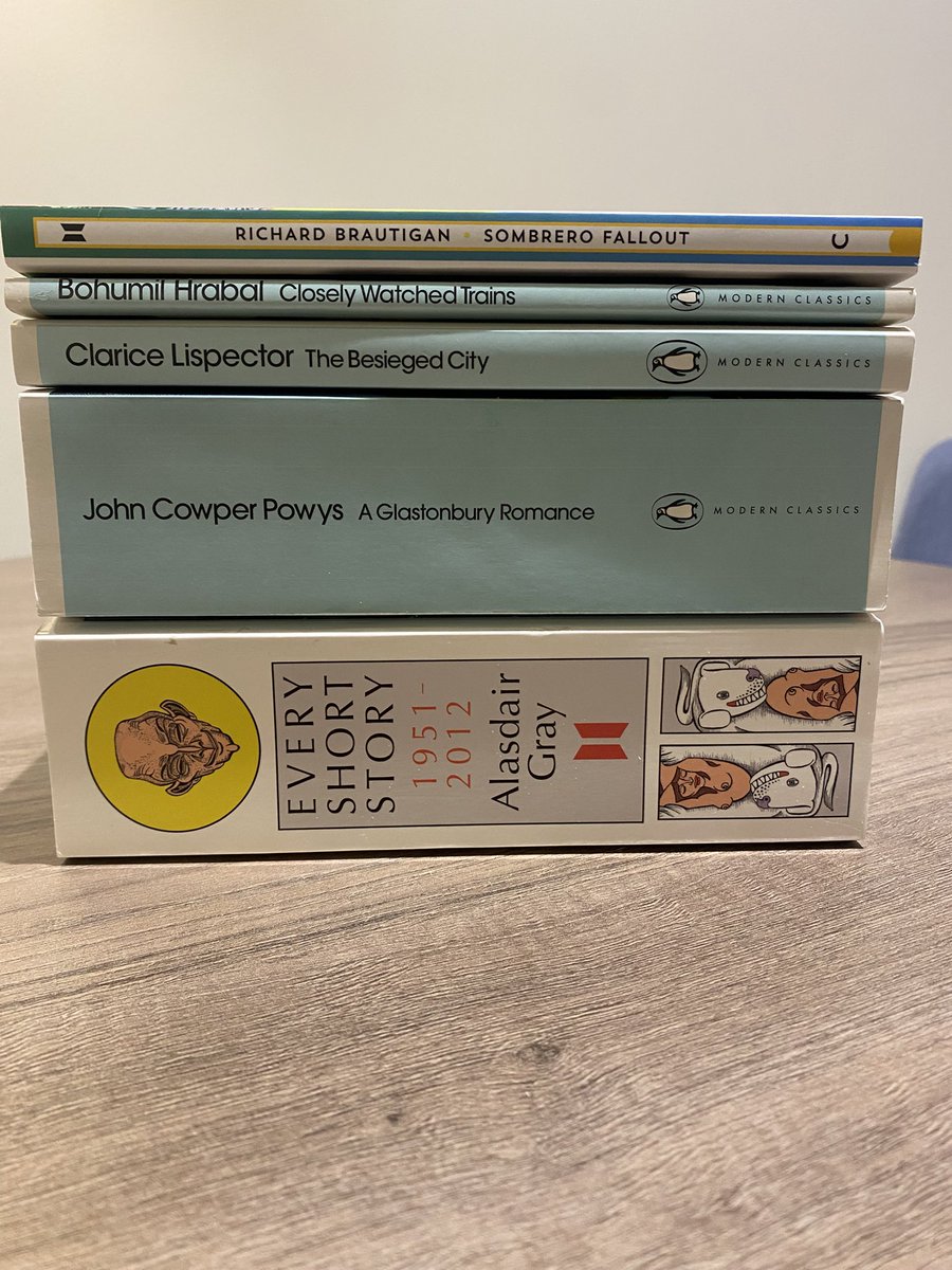nr_wayne's tweet photo. If you’re trying to curb your book purchasing, stay clear of Foyles in London. Jaysus! I did exceptionally well to keep it to only these 5. What a store. https://t.co/guNBgnLhfD