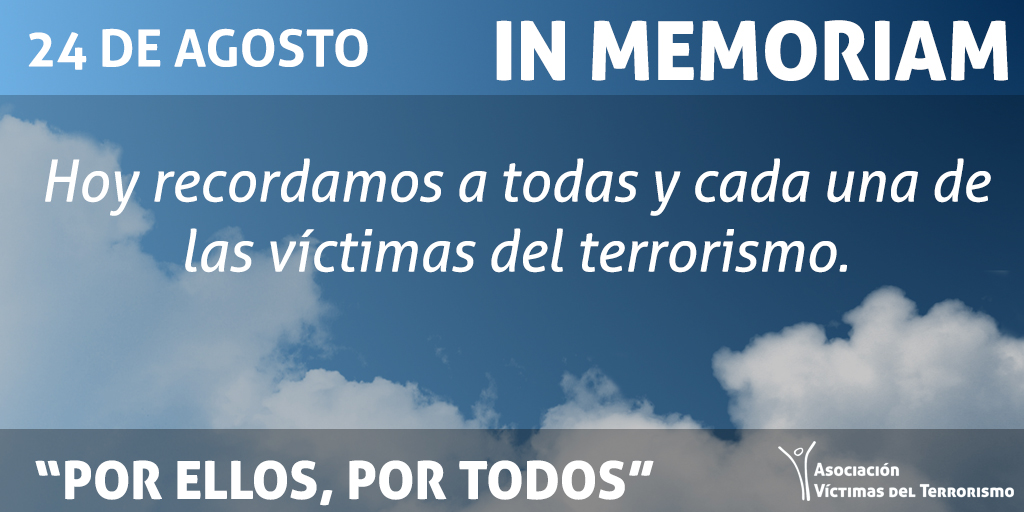_AVT_'s tweet photo. Hoy recordamos a todas y cada una de las víctimas del terrorismo. "Por ellos, por todos". https://t.co/0HBkQkKBXc
