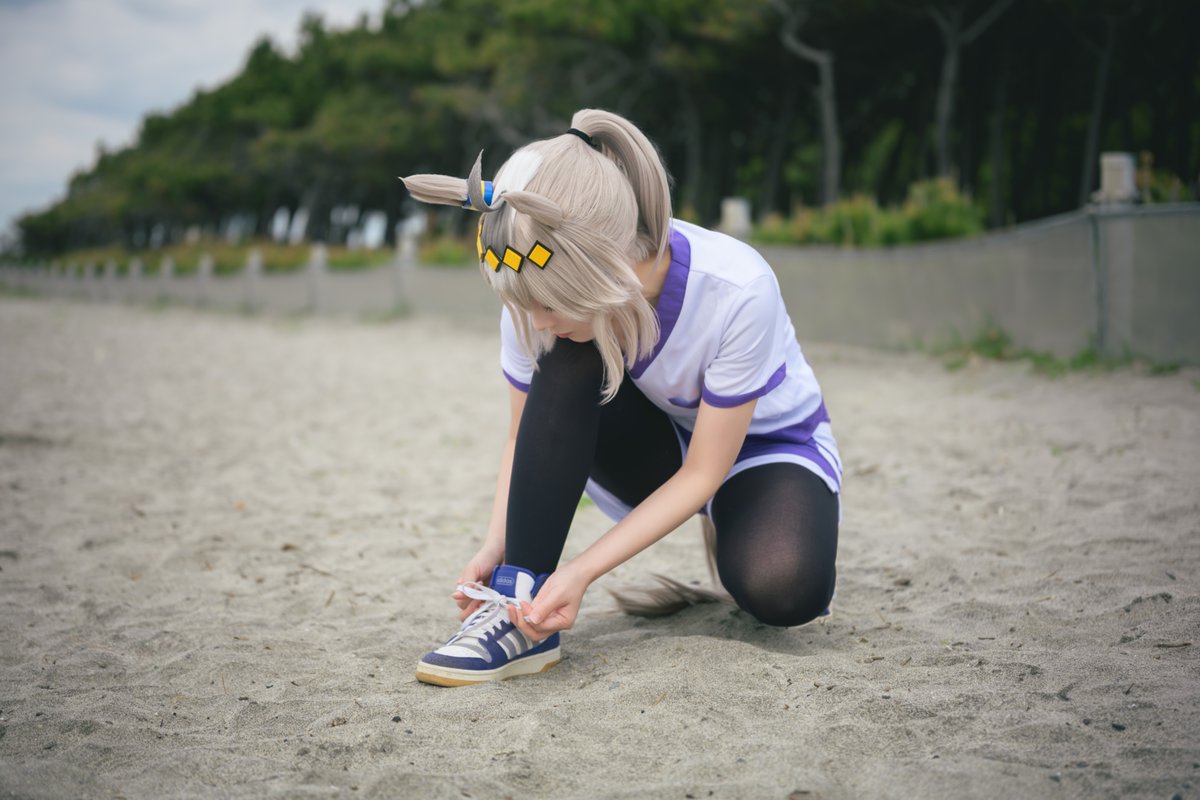 dali_cameko's tweet photo. 泳ぐようなイメージ
川砂を掴んで、足首で…蹴る！！

オグリキャップ @bacon1007cos2nd 
#ナカノベ調理済み https://t.co/dH33BRnKJB