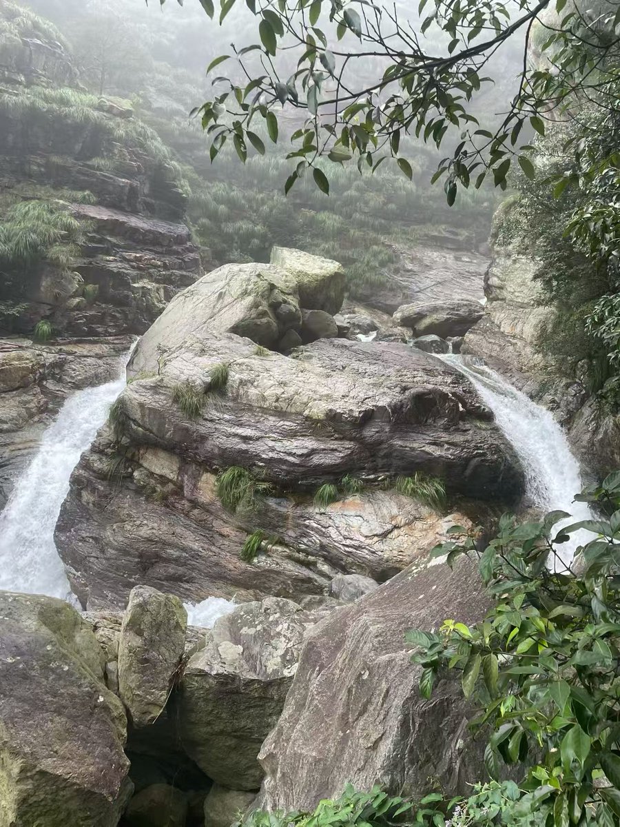 47648427qqcom's tweet photo. 庐山三叠泉飞瀑分三重奔涌而下，山风裹挟水雾扑面而来，是藏在山林里的清凉秘境🌿。 https://t.co/qe1YNHorhh