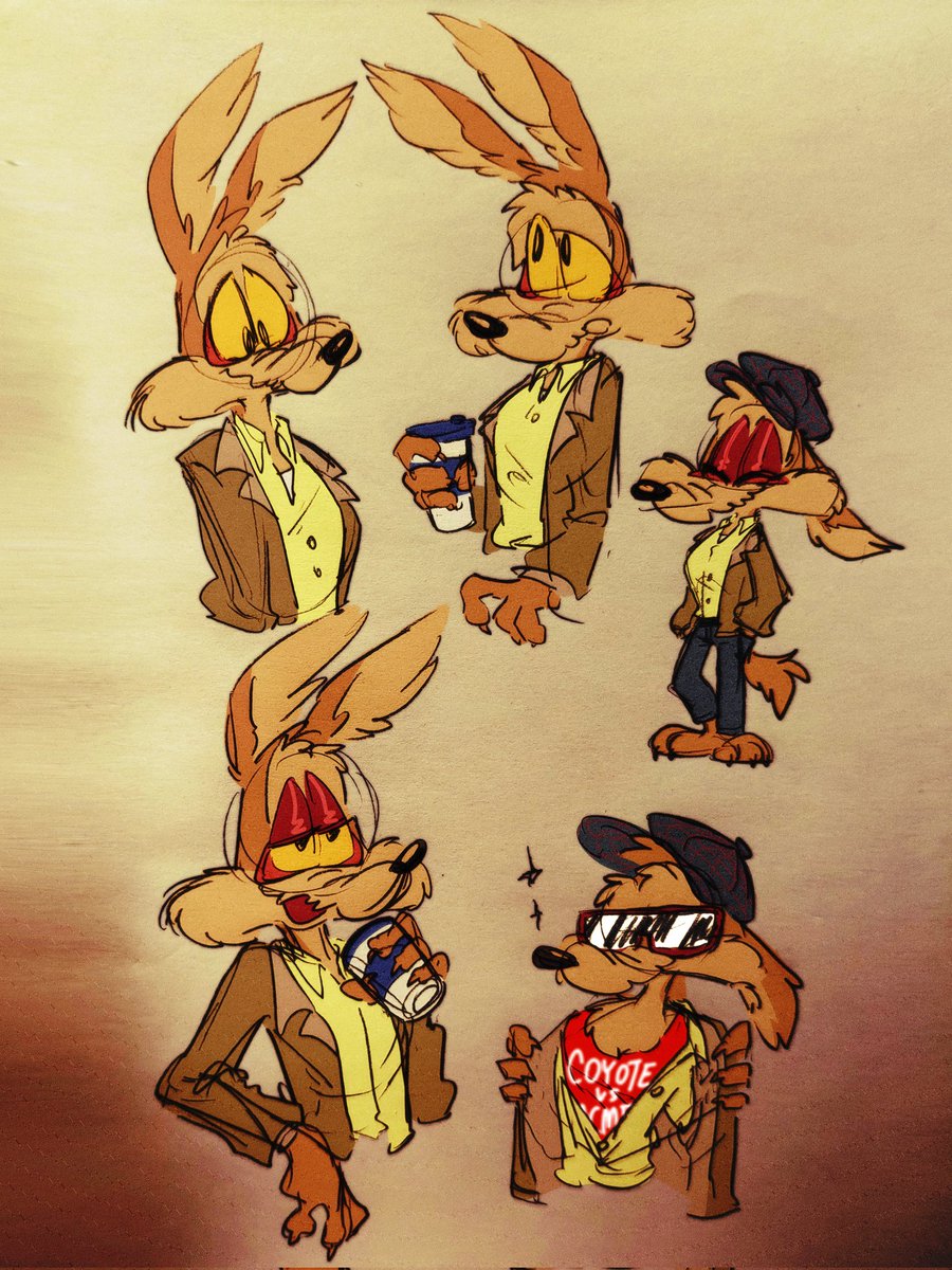 SunsetLandZ's tweet photo. Wile e art i did this year earlier(expect the last one) https://t.co/8ZPIV1Vqq6