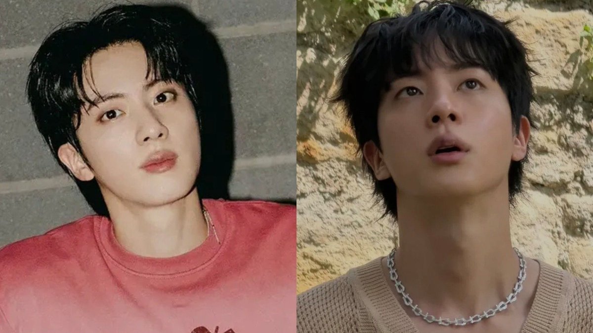 SKPopCulture's tweet photo. "JIN HISTORY MAKER" trends on X as BTS star's "Don't Say You Love Me" surpasses 1 billion Spotify streams https://t.co/3Od3FVvMJl https://t.co/E2YGOf48jH