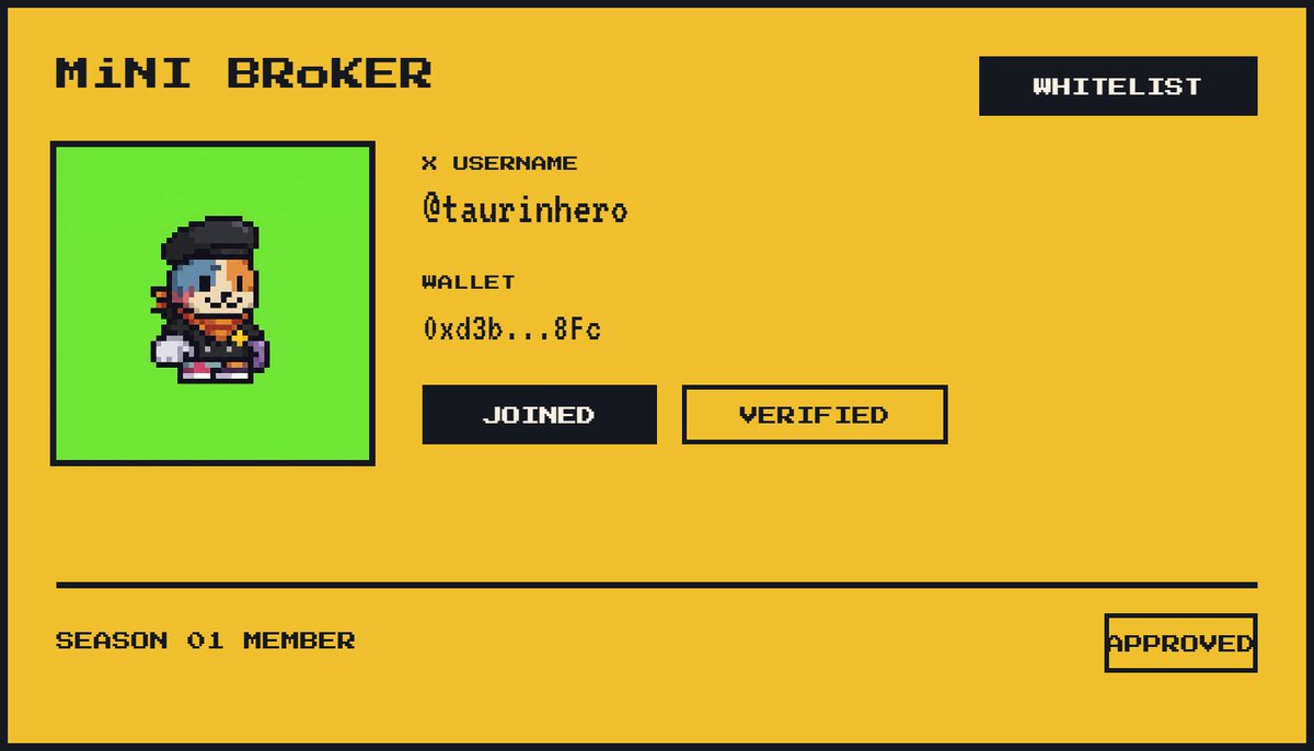 taurinhero's tweet photo. I joined the MiNI BRoKER WhiteList. @MlNiBroker https://t.co/wzVfQg6T8L